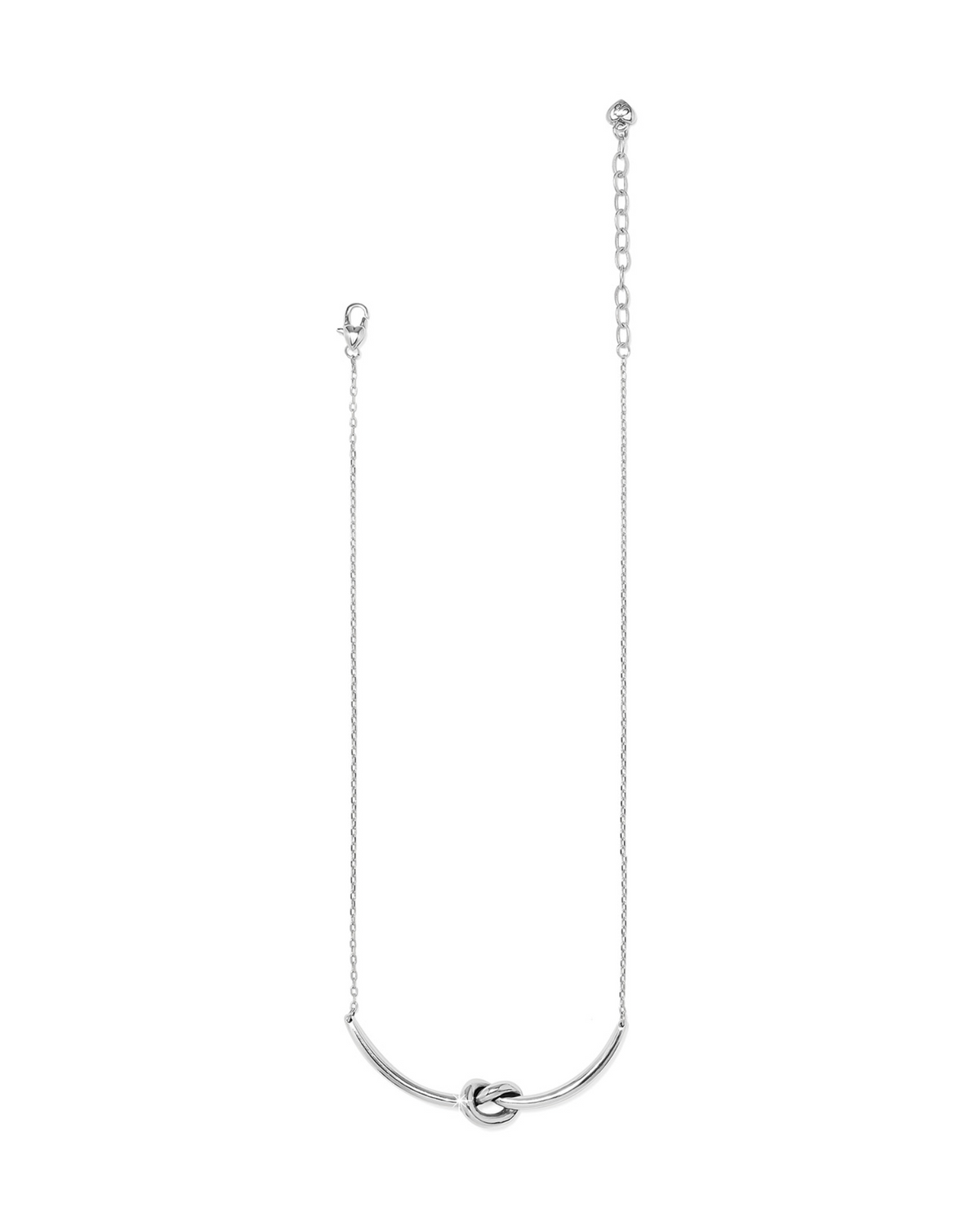 Orecchini Brighton Interlok Treid Grandi Cerchio A Goccia Argento Placcato - Nuovi Con Etichette