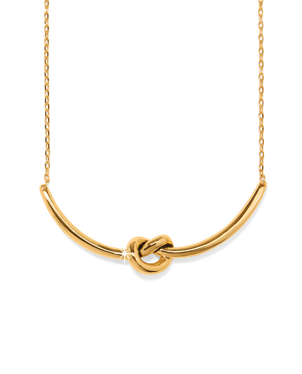 BRIGHTON JM7716 INTERLOCK SINGLE KNOT GOLD NECKLACE