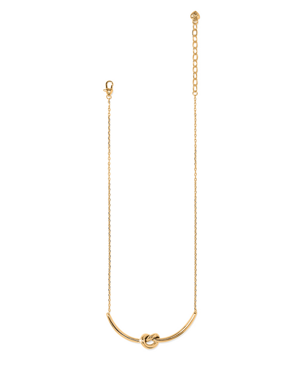 BRIGHTON JM7716 INTERLOCK SINGLE KNOT GOLD NECKLACE