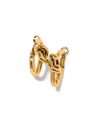 BRIGHTON JA0133 INTERLOCK SINGLE KNOT GOLD HOOP