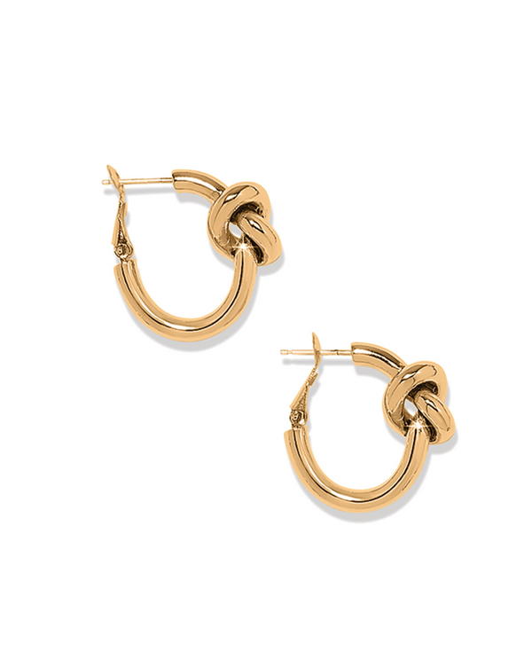 BRIGHTON JA0133 INTERLOCK SINGLE KNOT GOLD HOOP