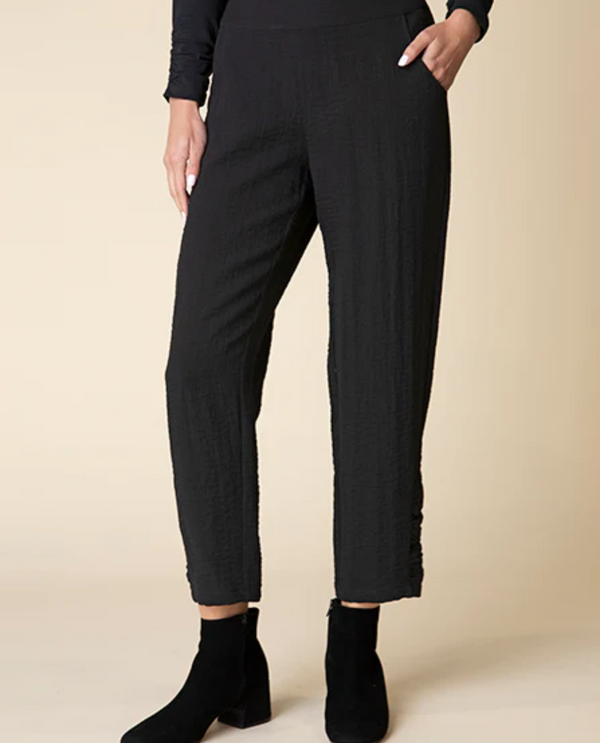 HABITAT 30670 RUCHED ANKLE PANT BLACK