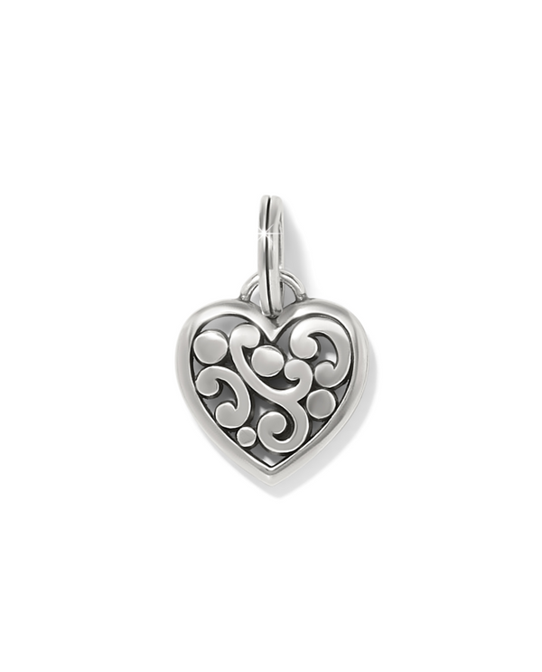 BRIGHTON JC7380 CONTEMPO SILVER HEART CHARM