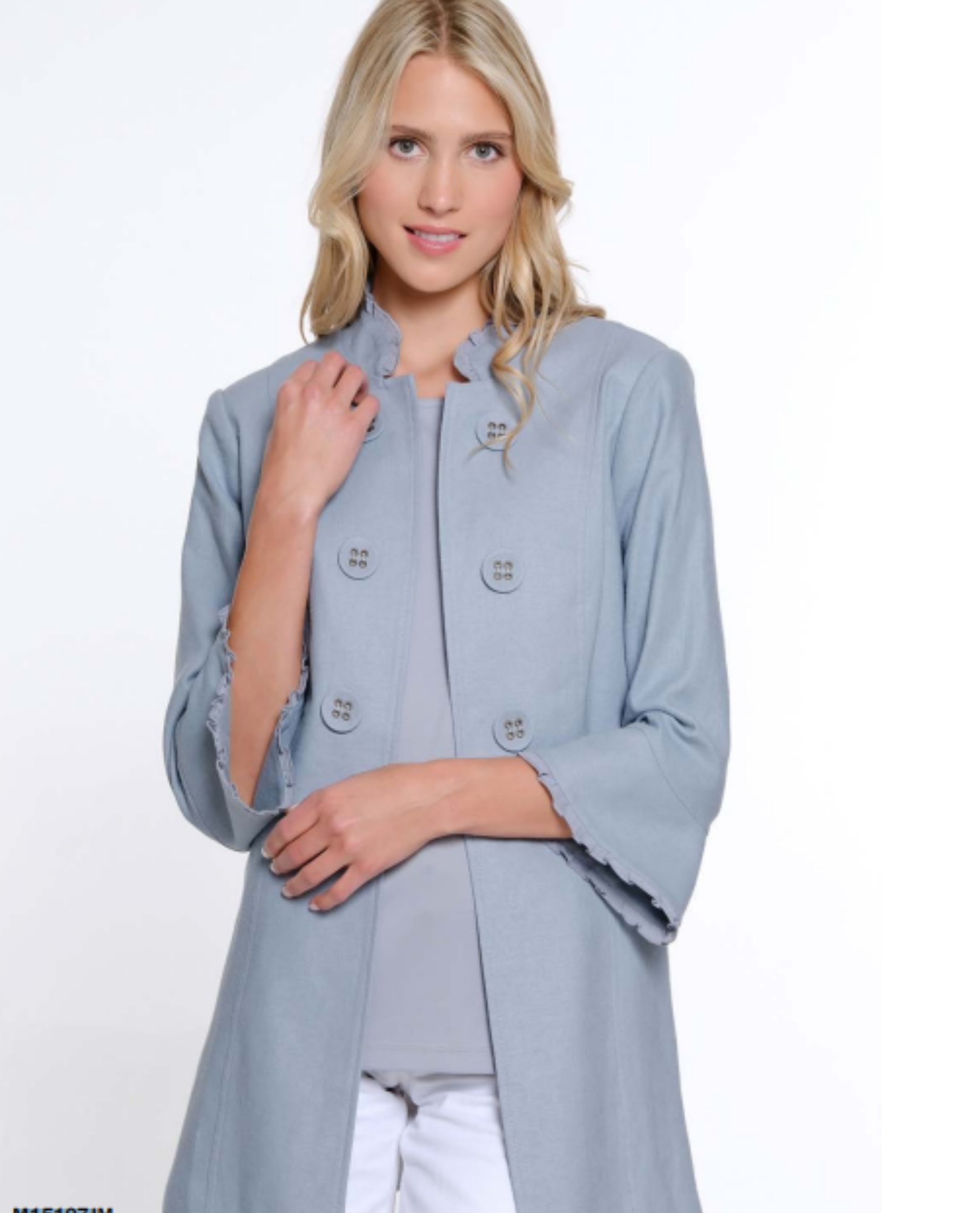 MULTIPLES M15107JP PETITE DOUBLE BUTTON LINED JACKET Multiples Petite ...