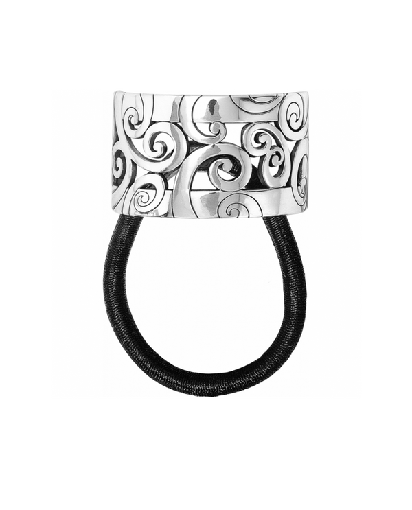 BRIGHTON J81120 SILVER MINGLE PONYTAIL HOLDER