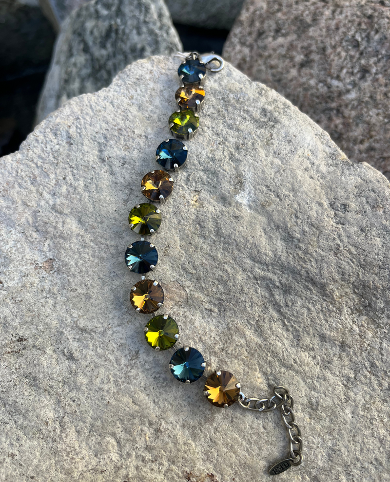 RACHEL MARIE DESIGN JADEN BRACELET MONTANA/OLIVINE/SMOKED TOPAZ