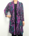 CREATION A303 H18 PRINT MESH CARDIGAN