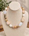 MULTI BEAD NECKLACE SN1122 NATURAL