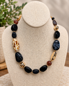 MULTI BEAD NECKLACE SN1122 BLACK