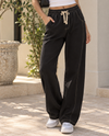 MADE IN ITALY FA-A216 ELASTIC WAIST BARREL JEANS BLACK