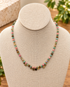 STACKED AGATE NECKLACE PASTEL