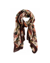 CELINA ROSE PRINT LIGHTWEIGHT SCARF MERLOT ROSE