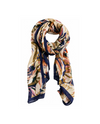 CELINA ROSE PRINT LIGHTWEIGHT SCARF NAVY ROSE