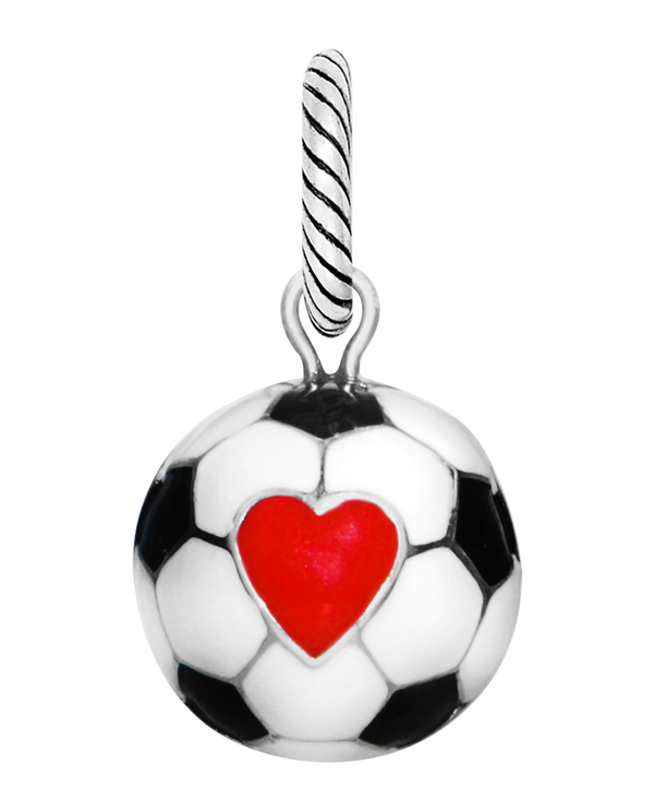 BRIGHTON J91562 SILVER ABC'S SOCCER BALL CHARM