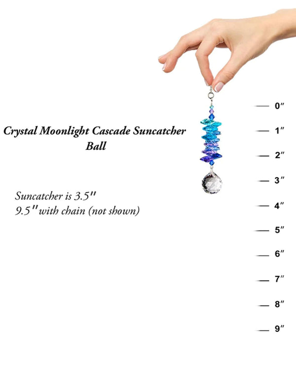 Crystal Moonlight Cascade Suncatcher CCMB