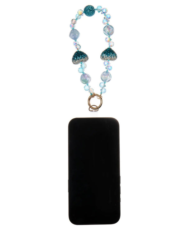 Crystal Mobile Phone Charms & Straps TURQUOISE HEART