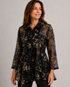 DAMEE 2497-BRZ SEQUIN & METALLIC EMBROIDERY FLARE JACKET