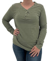 DASH EM5653 VINTAGE WASHED NOVELTY HENLEY LODEN