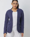 DASH TD4194 COTTON GAUZE BLAZER navy