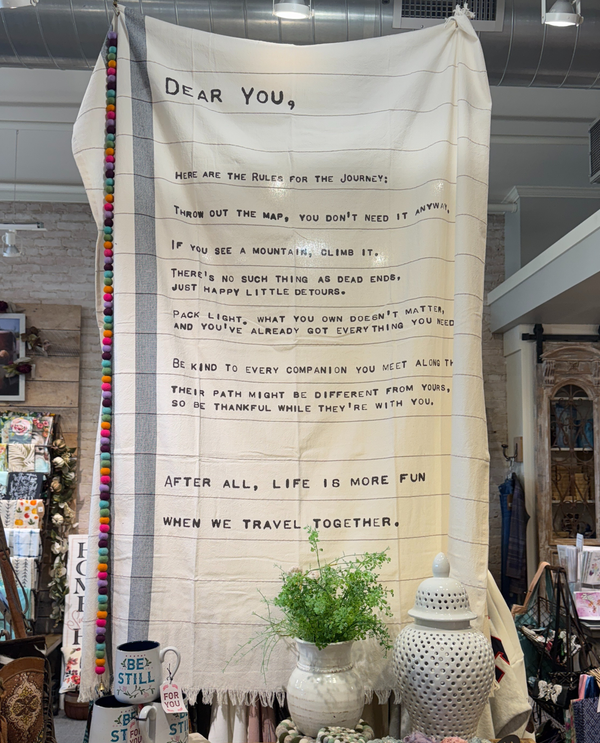 DEMDACO "THE JOURNEY" 70"X60" BLANKET