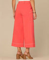 DEMOCRACY B8355JBEX WIDE CROP GLIDER WITH PATCH POCKETS TANGERINE
