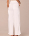 DEMOCRACY BP264DQOW PETITE TULIP HEM WIDE LEG JEAN WHITE