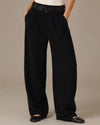 DICTIONARY DC33046Z STRIPED CROP PANT BLACK