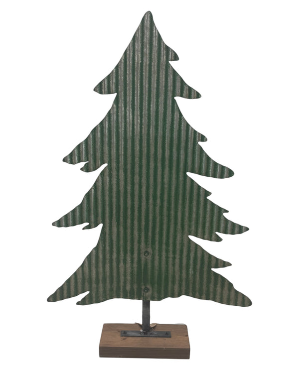 7T1840 DISTRESSED CORRUGATED TREES
