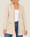 DJK31918Z POCKET DUSTER WITH HOOD HEATHER OATMEAL