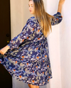 DOLMA I32S2023 AMANI MIDI FLORAL DRESS navy navy 