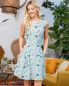DR-2023 CORGI PRINT DRESS mint
