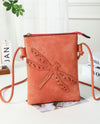 DRAGONFLY LASER CUT CROSSBODY BAG HG179 CORAL
