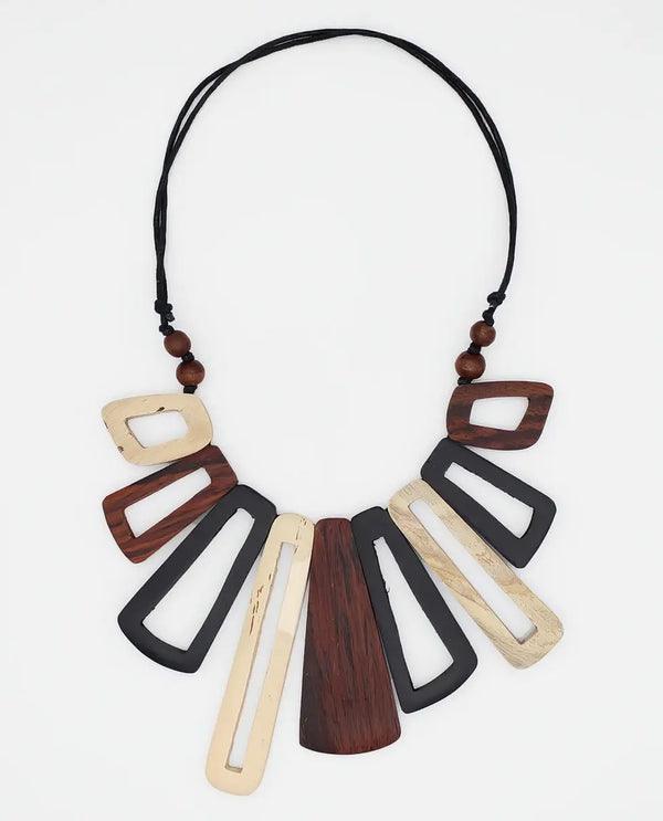 SYLCA DW25N01 BOHO BLOOM NECKLACE NATURAL