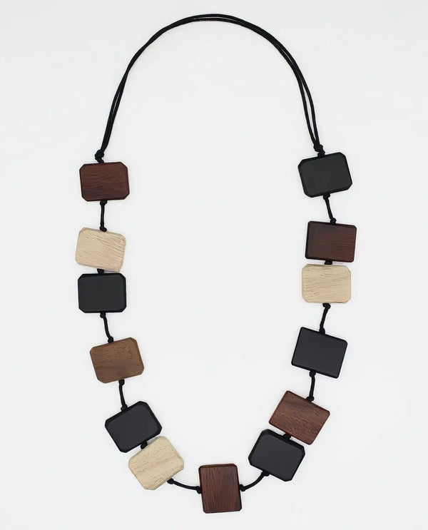 SYLCA DW25N02 DRIFTWOOD ESSENCE NECKLACE BROWN