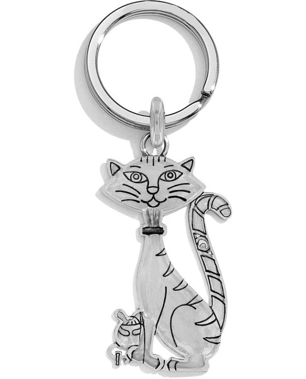 BRIGHTON E17310 CANDY CANE CAT KEYCHAIN