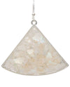 RAIN E5050 SHELL INLAY DROP EARRING WHITE SHELL