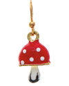 RAIN E5059G RED CAP MINI MUSHROOM EARRING