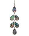 RAIN E5122S ABALONE TEARDROP EARRING