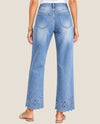 EASEL EB41683 EMBROIDERED DENIM JEAN medium wash back