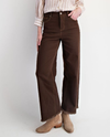 EASEL EB57006 FRAYED STRETCH JEAN coffee