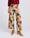 EASEL EB58344 FLORAL PRINTED TWILL PANTS