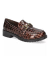 EASY STREET 2315 WITNEY COMFORT WOMEN'S LOAFERS BROWN CROC