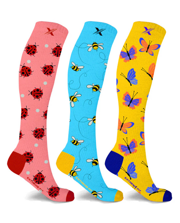 EF-3ECOCS KNEE HIGH COMPRESSION SOCKS-BUGS