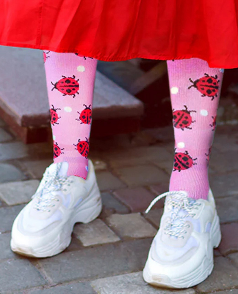 KNEE HIGH COMPRESSION SOCKS-BUGS – The Clothing Cove