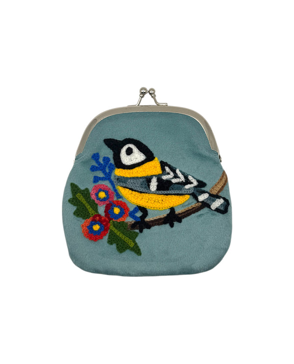 EMBROIDERED COIN PURSE OJ-CP BIRD