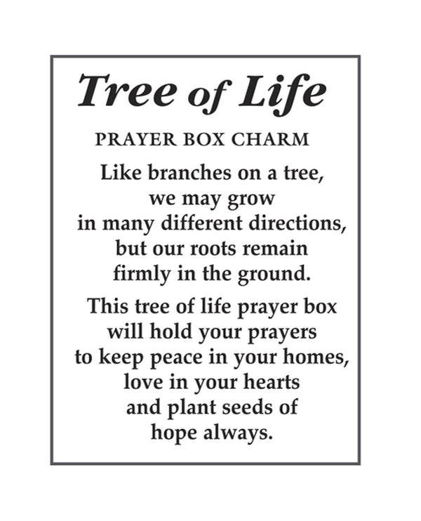 ER68684 TREE OF LIFE PRAYER BOX CHARM