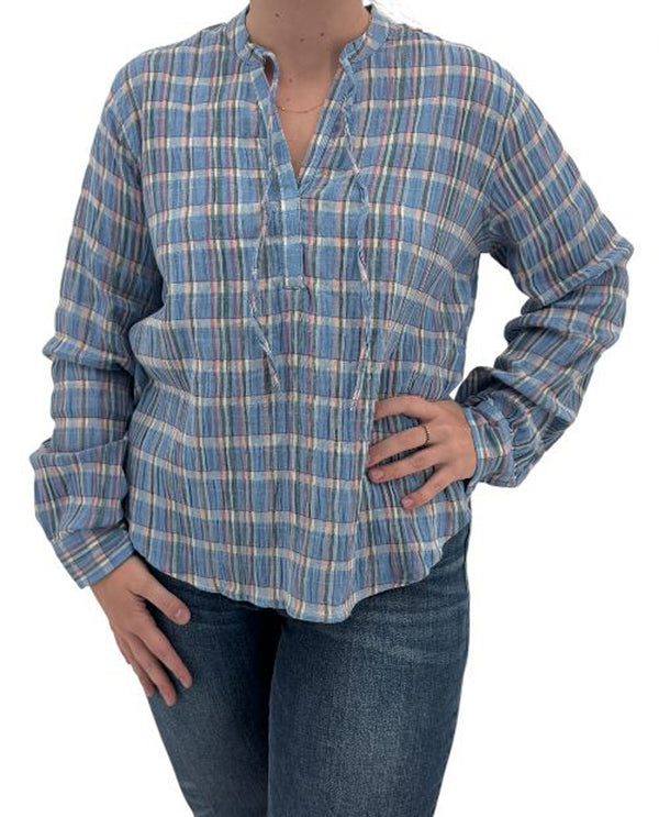 ERIKA PLAID MADISON BLOUSE