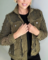 ETHYL 2025L EMBROIDERED JACKET OLIVE