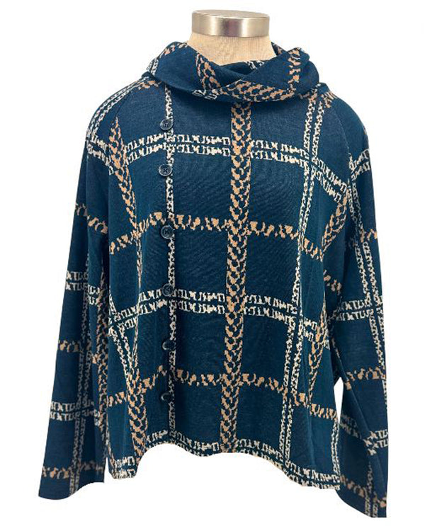 ETHYL SIDE BUTTON GRID TOP