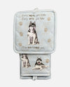 E&S 311-40 SIBERIAN HUSKY OVEN MITT SET